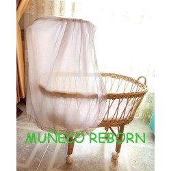 CUNA MUÑECO REBORN VESTIDA