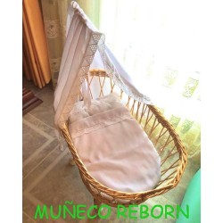 CUNA MUÑECO REBORN VESTIDA