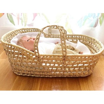 CAPAZO DE PALMA MINI CON CAPOTA P/MUÑECO