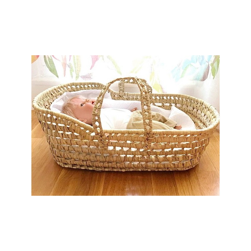 CAPAZO DE PALMA MINI CON CAPOTA P/MUÑECO