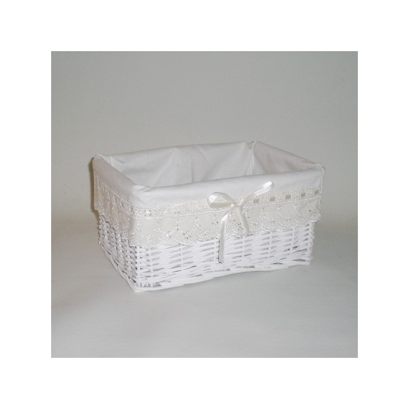 Comprar Cesta blanca forrada  en CesteriaGretel.Com