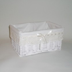 Comprar Cesta blanca forrada  en CesteriaGretel.Com
