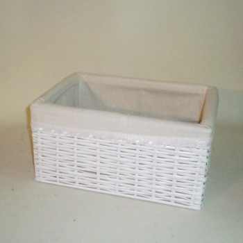 Comprar Cajón de tireta de mimbre color blanco en CesteriaGretel.Com