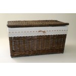 Comprar Baúl de mimbrepequeño nogal lazo en CesteriaGretel.Com