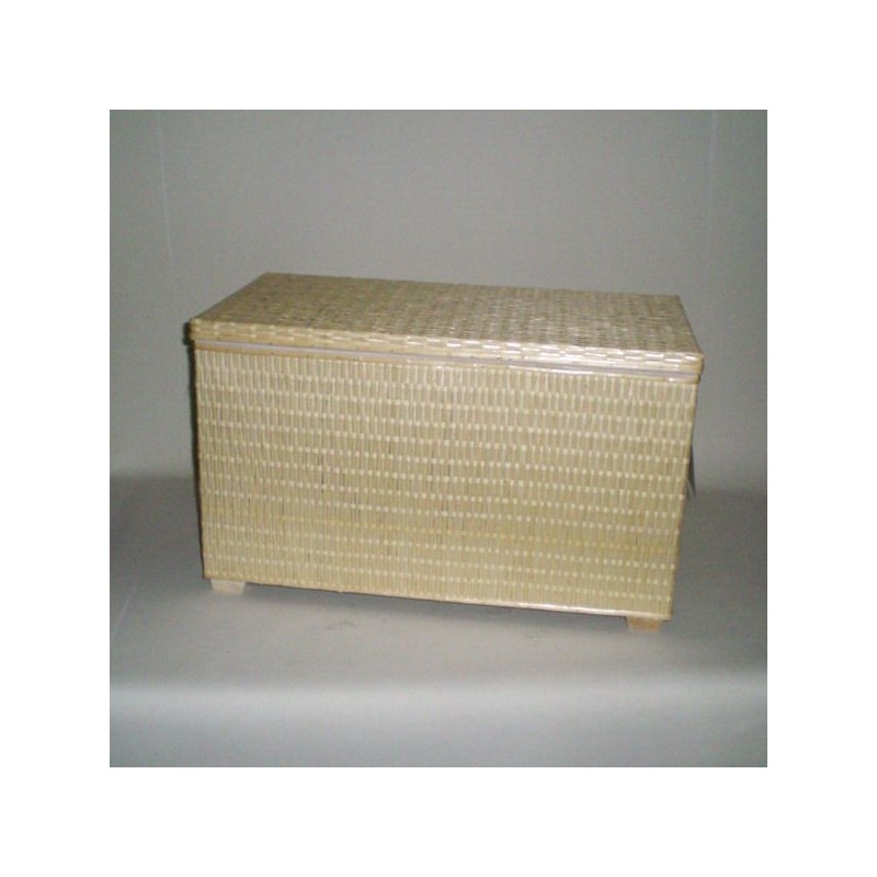 Comprar Baúl de tireta de mimbre color natural en CesteriaGretel.Com