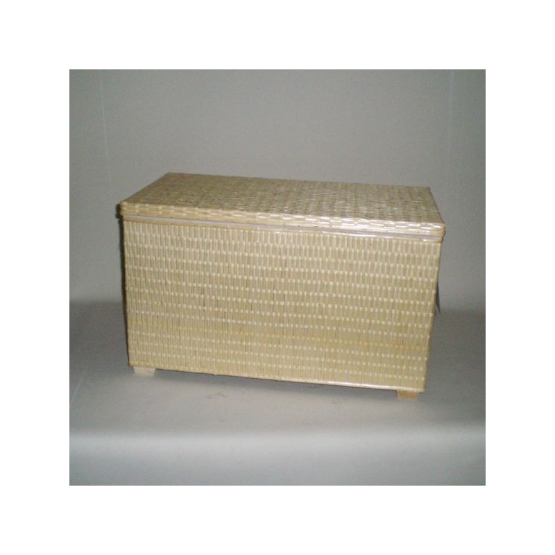 Comprar Baúl de tireta de mimbre color natural en CesteriaGretel.Com