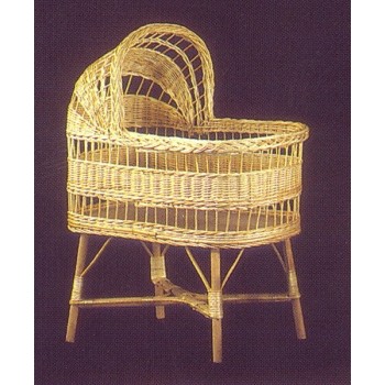 Comprar Cuna oval con capota color natural.  en CesteriaGretel.Com