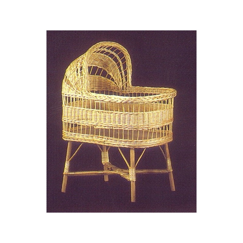 Comprar Cuna oval con capota color natural.  en CesteriaGretel.Com