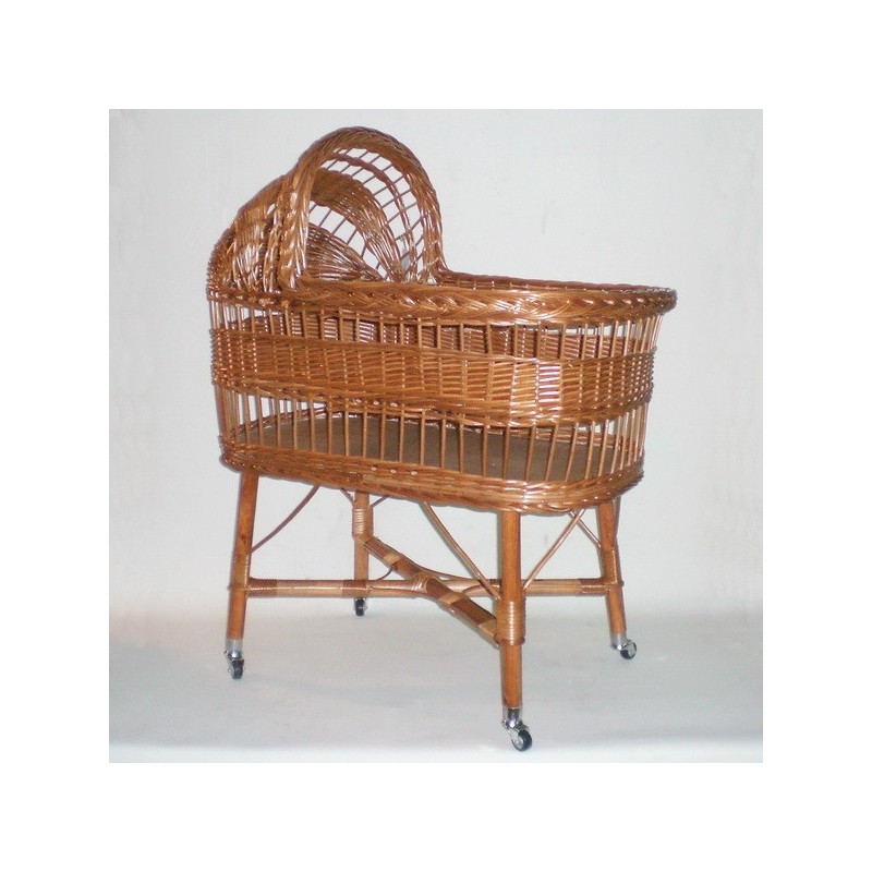 Comprar Cuna oval  con capota color buff en CesteriaGretel.Com