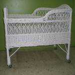 Comprar Cuna rectangular mimbre lacada en CesteriaGretel.Com