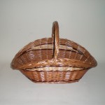 Comprar Leñero de mimbre bicolor en CesteriaGretel.Com