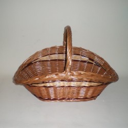 Comprar Leñero de mimbre bicolor en CesteriaGretel.Com