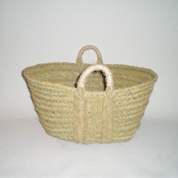 Comprar Capazo de esparto con asas de pita en CesteriaGretel.Com