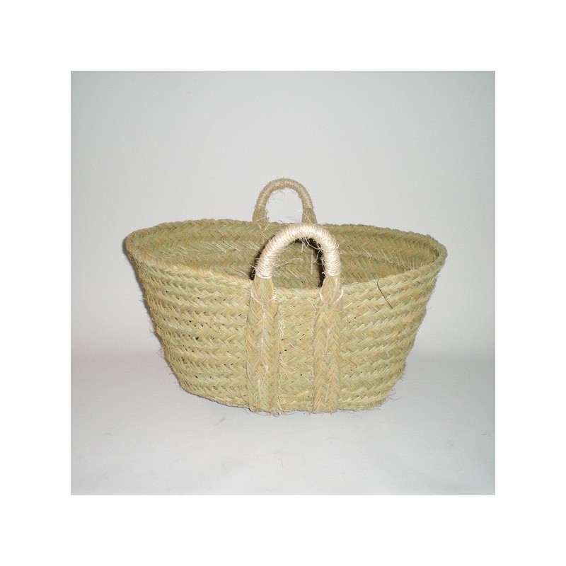 Comprar Capazo de esparto con asas de pita en CesteriaGretel.Com