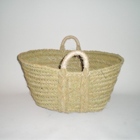 Comprar Capazo de esparto con asas de pita en CesteriaGretel.Com