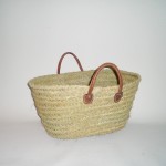 Comprar Capazo de esparto con asas de cuero en CesteriaGretel.Com