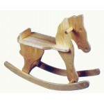 Comprar Caballo balancín sin cola. Pino sin barnizar en CesteriaGretel.Com