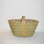 Comprar Capazo de esparto con forro interior y asa central en CesteriaGretel.Com