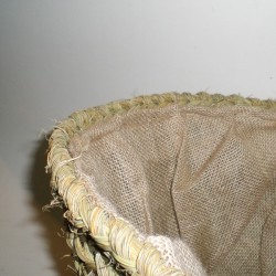Comprar Capazo de esparto con forro interior y asa central en CesteriaGretel.Com
