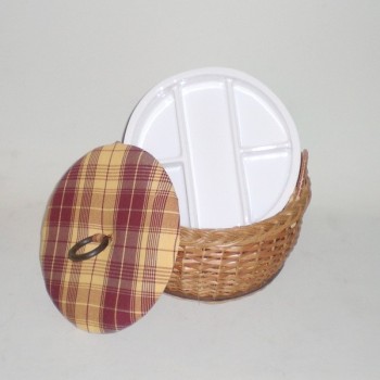 Comprar Costurero redondo de mimbre color buff en CesteriaGretel.Com