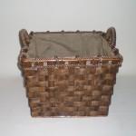 Comprar Cesto leña rústico cuadrado grande en CesteriaGretel.Com