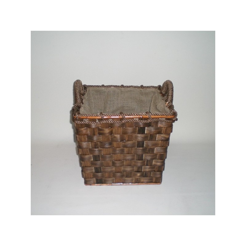Comprar Cesto leña rústico cuadrado pequeño en CesteriaGretel.Com