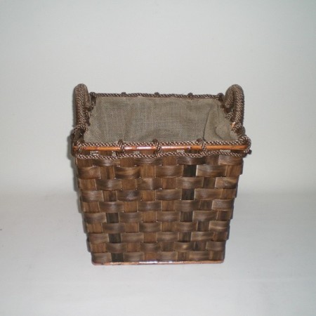 Comprar Cesto leña rústico cuadrado pequeño en CesteriaGretel.Com