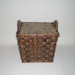 Comprar Cesto leña rústico cuadrado pequeño en CesteriaGretel.Com