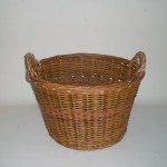 Comprar Cuévano 2 asas N-3  mimbre negro o sin pelar en CesteriaGretel.Com