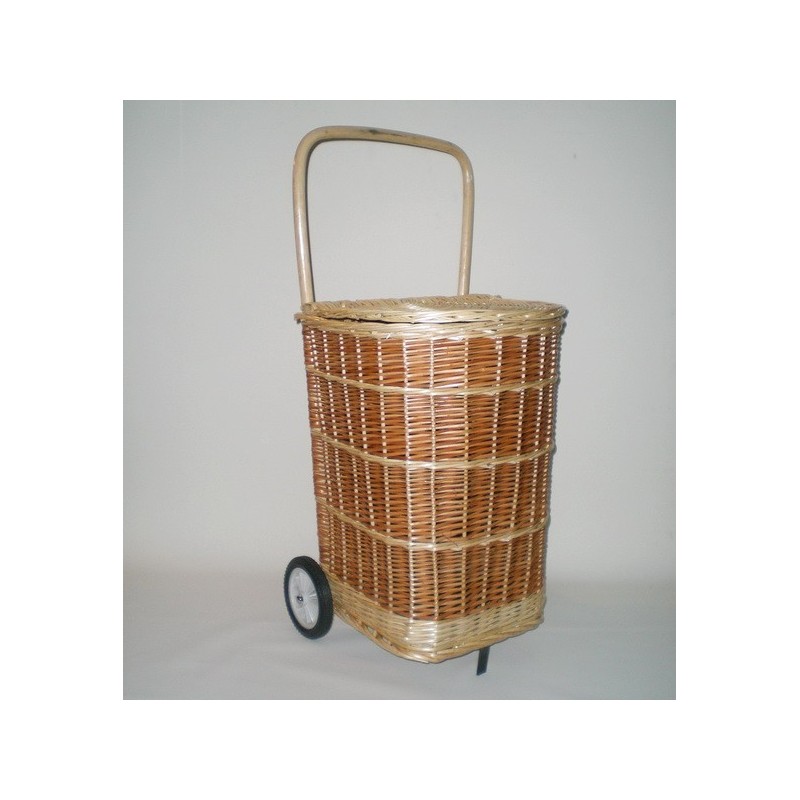 Comprar Carro de compra de mimbre en CesteriaGretel.Com