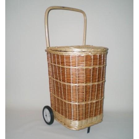 Comprar Carro de compra de mimbre en CesteriaGretel.Com