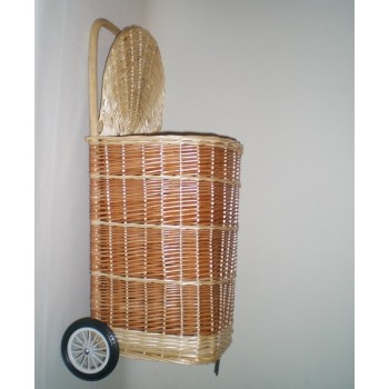 Comprar Carro de compra de mimbre en CesteriaGretel.Com