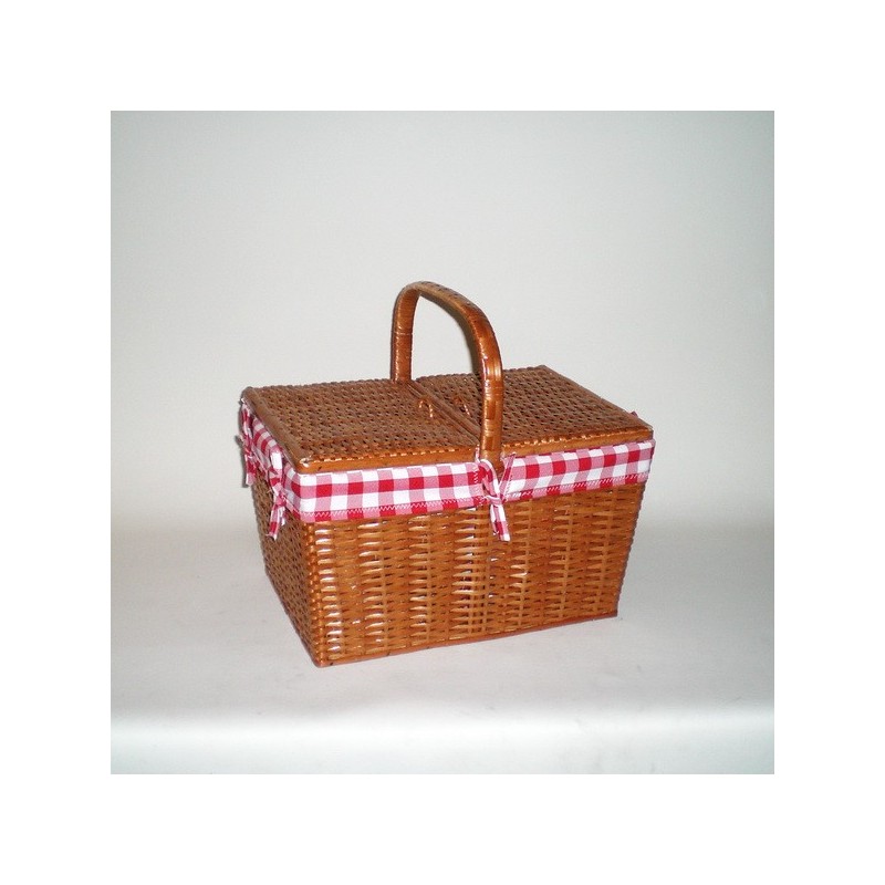 Comprar Cesta pequeño dos tapas con forro en CesteriaGretel.Com