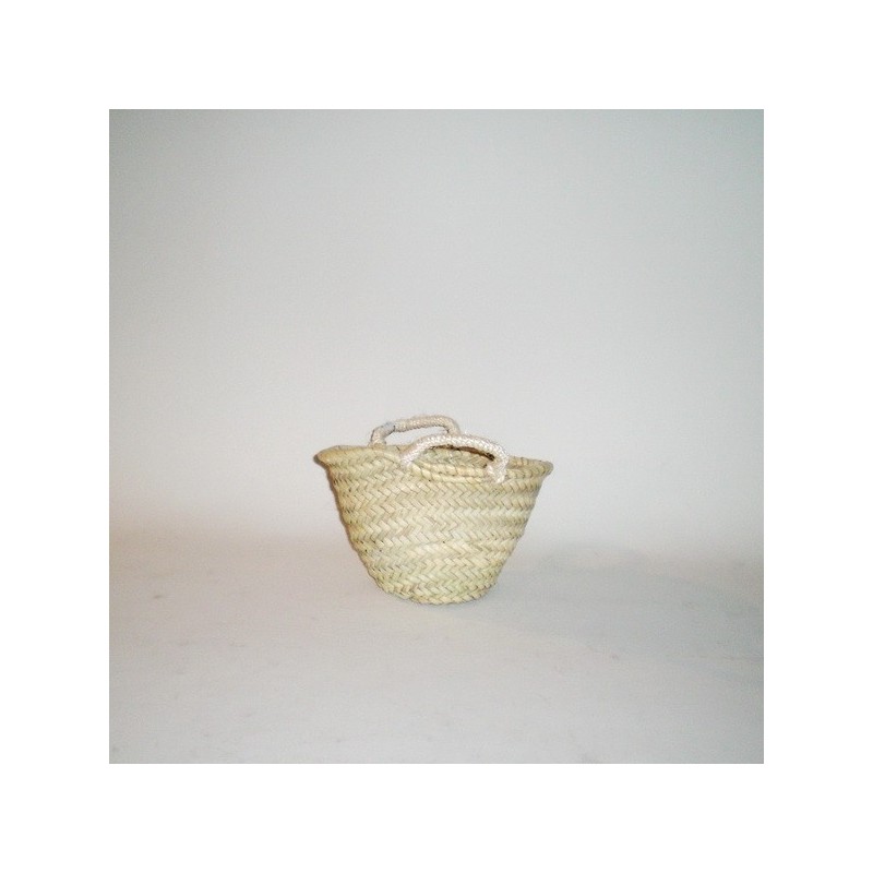 Comprar Capazo mini CON ASA DE PITA en CesteriaGretel.Com