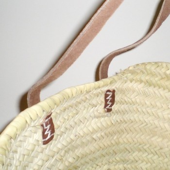 Comprar Capazo pequeño con asa larga de cuero en CesteriaGretel.Com