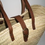 Comprar Capazo con asa larga de cuero y broche en CesteriaGretel.Com