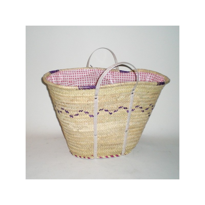 Comprar Capazo grande forrado con asa de plástico en CesteriaGretel.Com