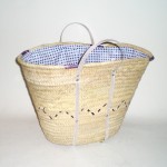 Comprar Capazo grande forrado con asa de plástico en CesteriaGretel.Com