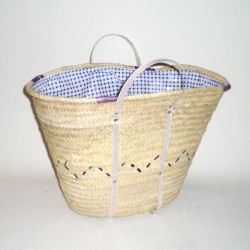 Comprar Capazo grande forrado con asa de plástico en CesteriaGretel.Com