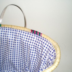 Comprar Capazo grande forrado con asa de plástico en CesteriaGretel.Com