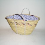 Comprar Capazo pequeño forrado cob asa de plástico en CesteriaGretel.Com