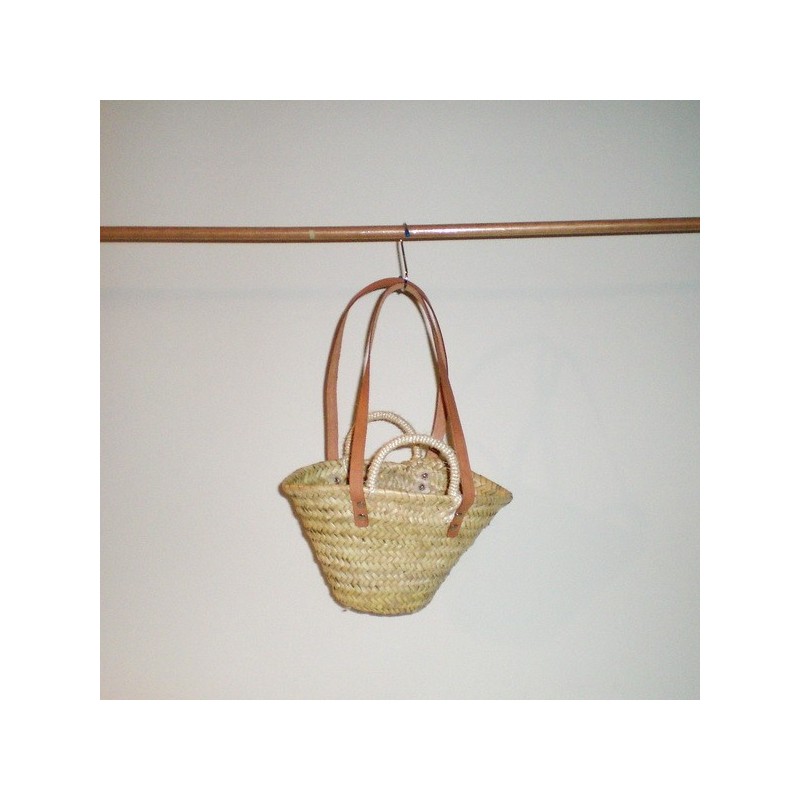 Comprar Capazo mini con doble asa cuero/pita en CesteriaGretel.Com