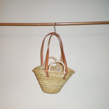 Comprar Capazo mini con doble asa cuero/pita en CesteriaGretel.Com