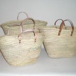 Comprar Capazo grande asa corta cuero  en CesteriaGretel.Com