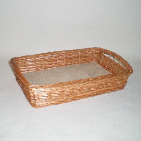 Comprar Bandeja rectangular de madera de mimbre natural CesteriaGretel