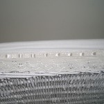 Comprar Bandeja para plancha blanca lazo en CesteriaGretel.Com