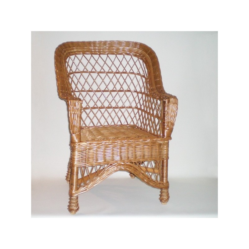 Comprar Sillón de mimbre modelo ABUELA buff en CesteriaGretel.Com