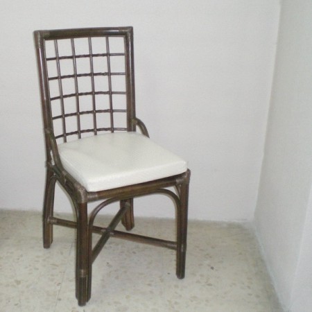 Comprar Silla caña de comedor color nogal en CesteriaGretel.Com