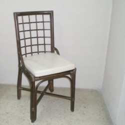 Comprar Silla caña de comedor color nogal en CesteriaGretel.Com