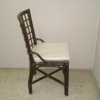 Comprar Silla caña de comedor color nogal en CesteriaGretel.Com